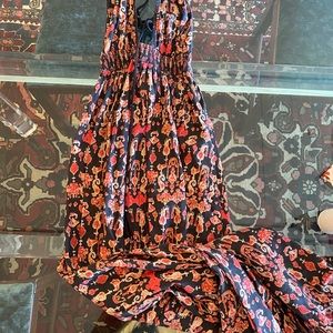Free People Floral Maxi Dress XS